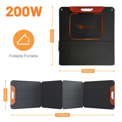 Goede prijs 200W Draagbare Opvouwbare Zonnepanelen met 22% Efficiëntie Monokristallijn Silicium en USB-poort online