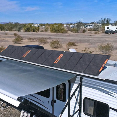 Goede prijs 300W Draagbare Opvouwbare Zonnepanelen Kit Met ETFE Voorpaneel En Compact 812X608mm Gevouwen Afmeting online