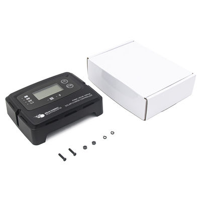 Zwarte digitale zonneladingscontroller 15A Smart Solar Regulator voor lithiumbatterijen