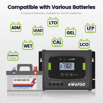 6 Stage Charging mppt 30a zonneladingscontroleur