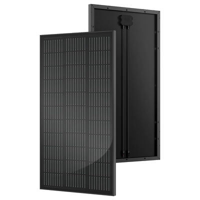 130 Watt Zwart Massief Zonnepaneel 20 Volt Premium Monokristallijne Zonnepanelen voor Camper, Marine, Thuis, Dak