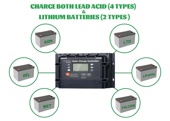 Goede prijs Intelligente zwarte PWM zonne-energie regulator 60A IP22 met afstandsbediening online