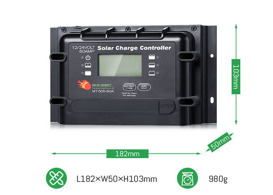 Goede prijs 12V 24V 60A zware digitale zonnestelselregulator met 2280W maximaal PV-vermogen online