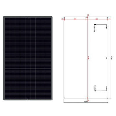 Goede prijs 12V 100W ultra dun, semi-flexibel monokristallijn zonnepaneel met ETFE-coating online