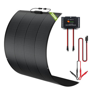 Goede prijs 100W 120W lichtgewicht rv zonnepanelen kit voor 12 volt systeem voor camper met IP65 waterdicht slim oplaadcontroller voor zowel loodzuur als lithiumbatterijen online